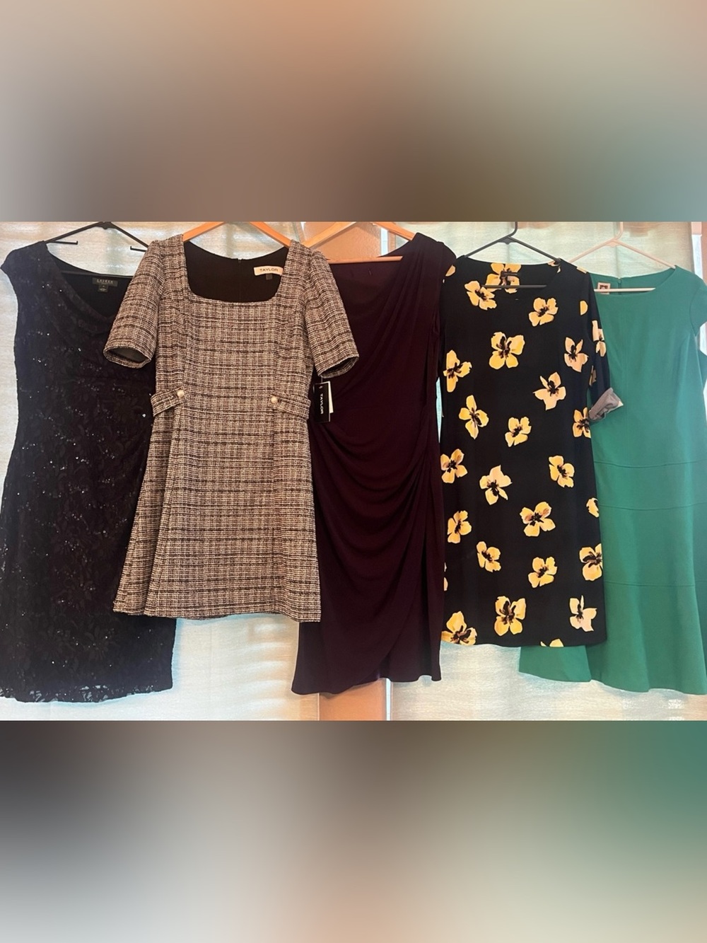 5 Designer Sundresses- Summer Dressy Dresses- Size 10- 12 RL, TH, Taylor